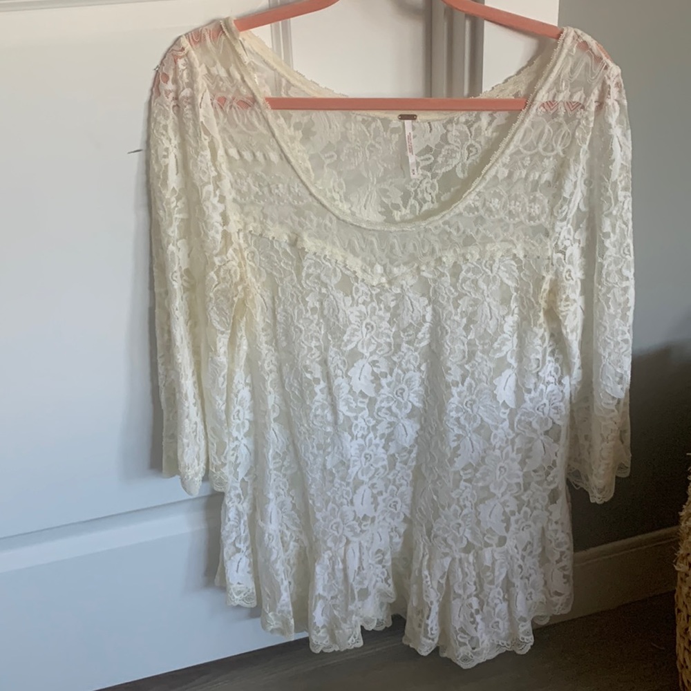 Free People Lace Top